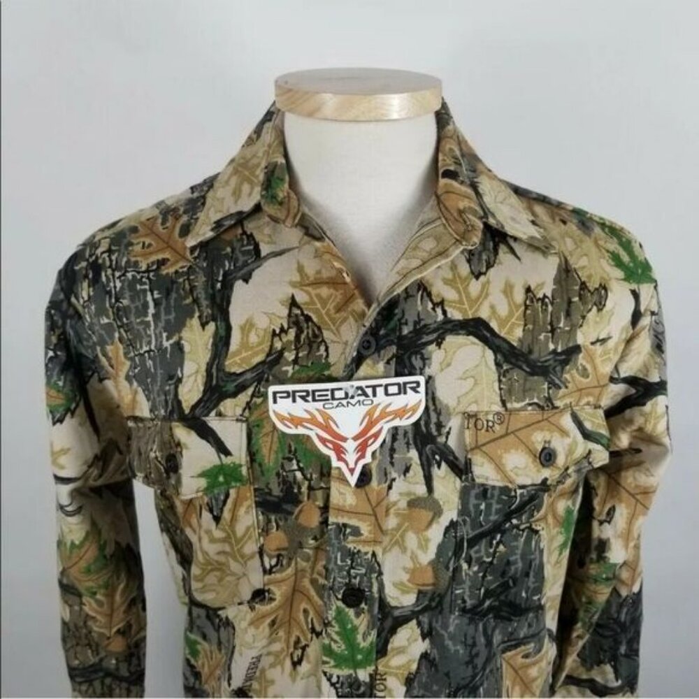 Vintage NWT Predator Camo Small Hunting Shirt Made in USA New Old Stock. - Picture 6 of 6